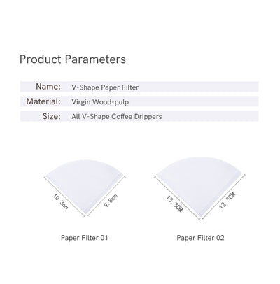 Paper Filter Timemore V60 - 100 Pcs