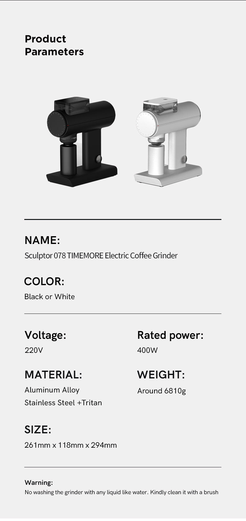 Sculptor 078 Electric Coffee Grinder