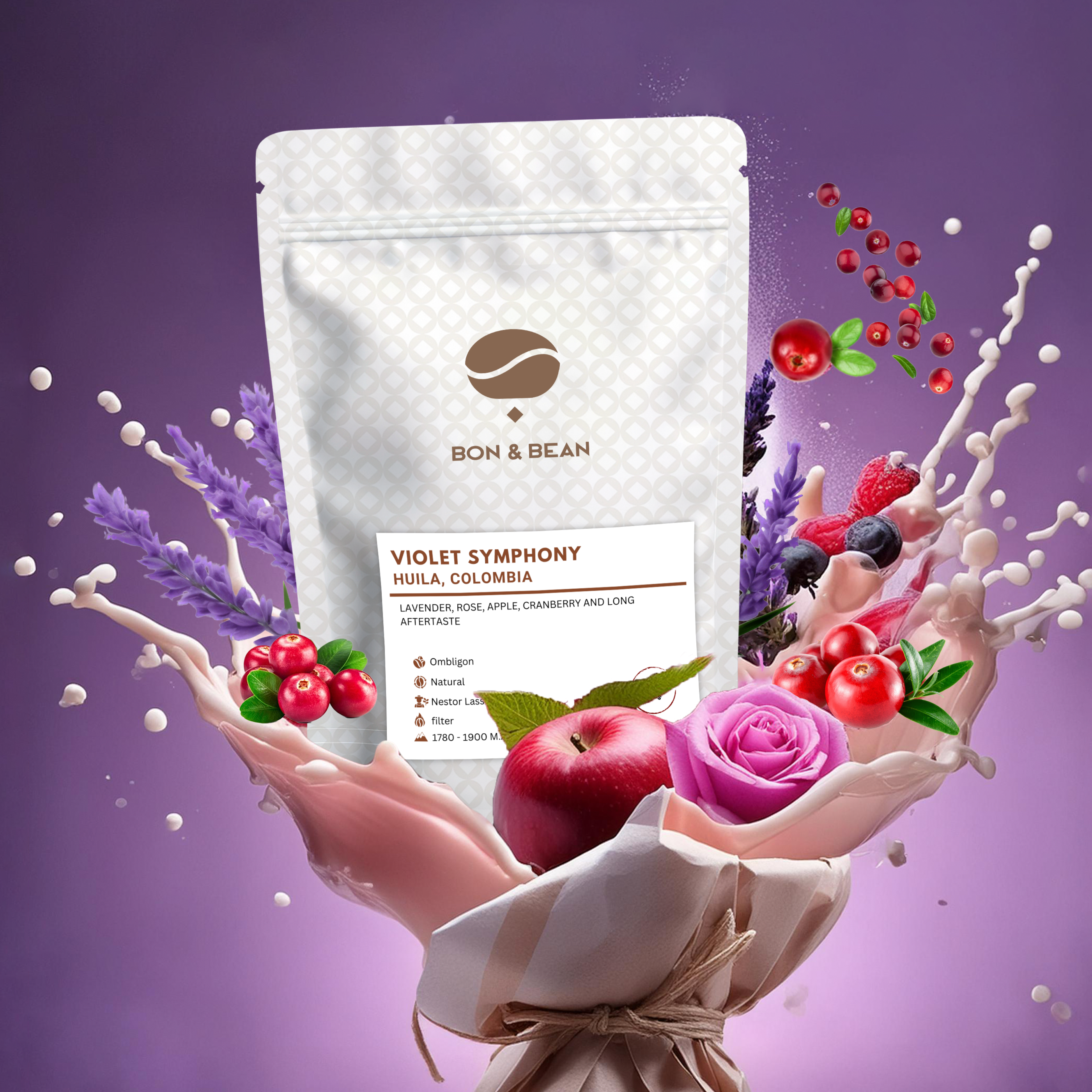 Violet Symphony - Colombia – Bon and Bean Eco-Friendly Coffee Roaster